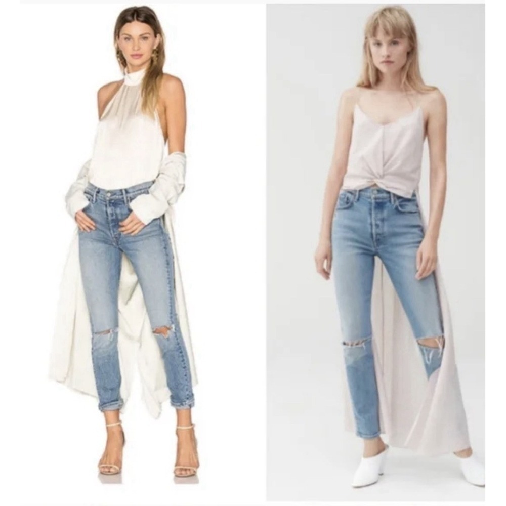 GRLFRND Jeans Karolina High-Rise Skinny Jeans Size 25 What Is Life Wash